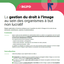 Fiche pratique : La gestion du droit à l’image au sein des organismes à but non lucratif